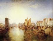 The harbor of dieppe William Turner